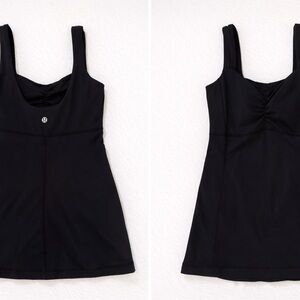 Lululemon Power Y Long Tank w/ Built-In Bra – Black – Size 4